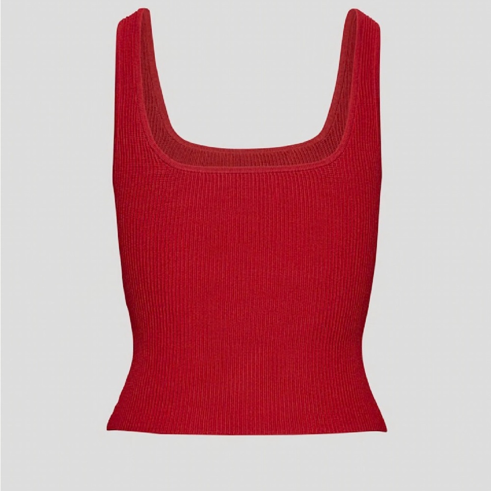 Aritzia Scarlet Ribbed Tank Top - Picture 2 of 5
